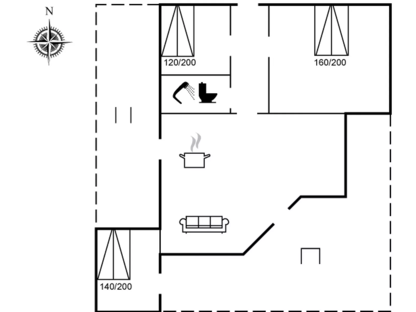 "Laerke" - 1.8km from the sea