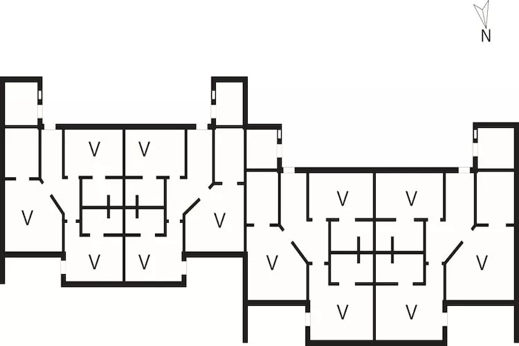 Business dobbeltværelse - Plattegrond