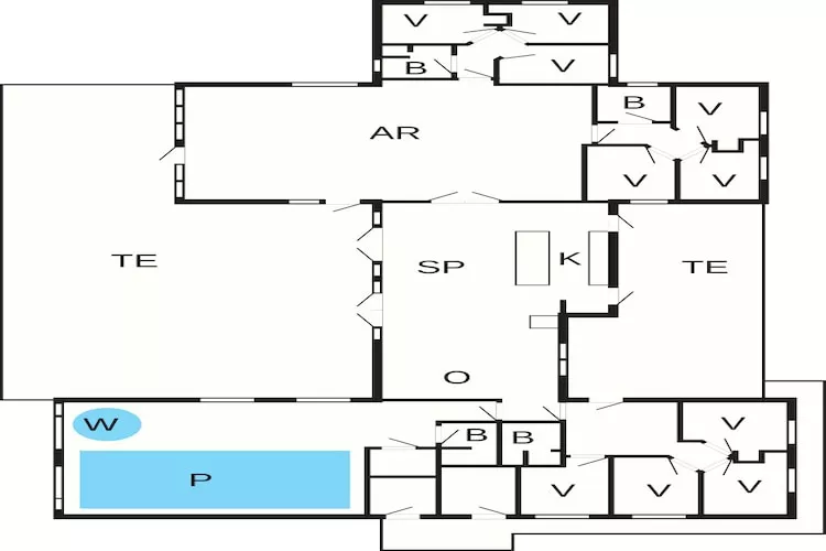 5 sterren vakantie huis in Nørre Nebel-Plattegrond