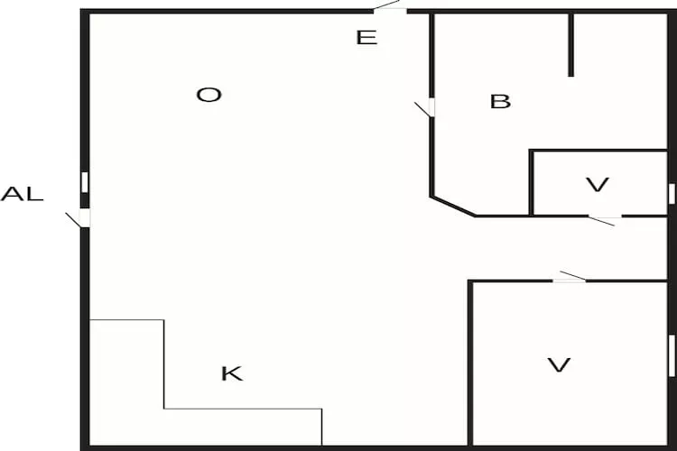 Appartement op Orust in de buurt van de zee-Plattegrond