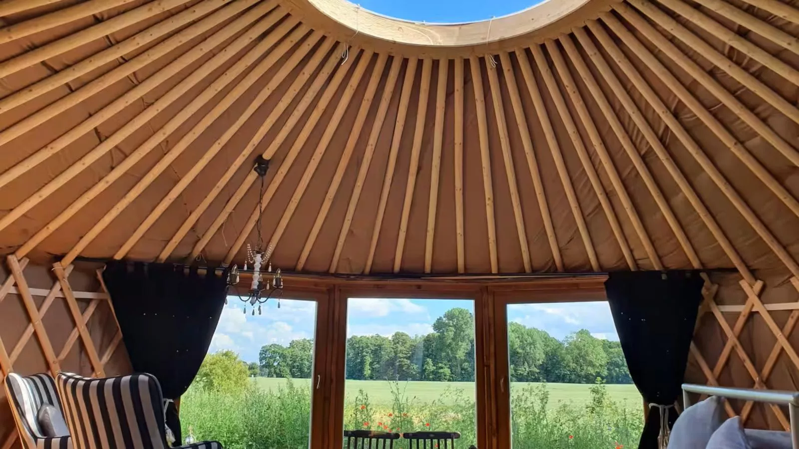 Glamour-Camping-Uitzicht zomer