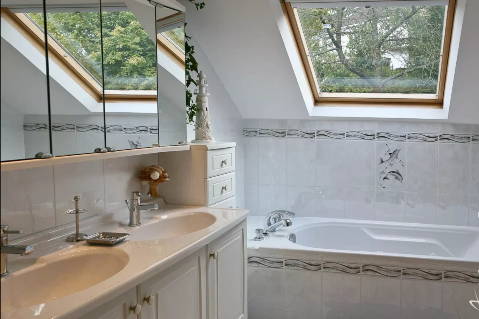 Gîte de 8 personnes avec piscine-Badkamer