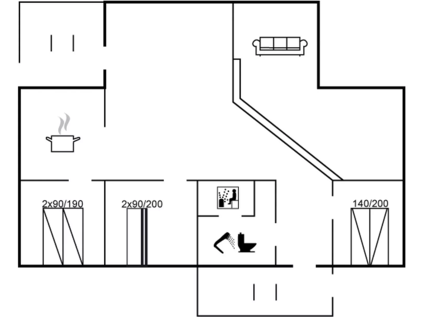 "Dode" - 225m from the sea