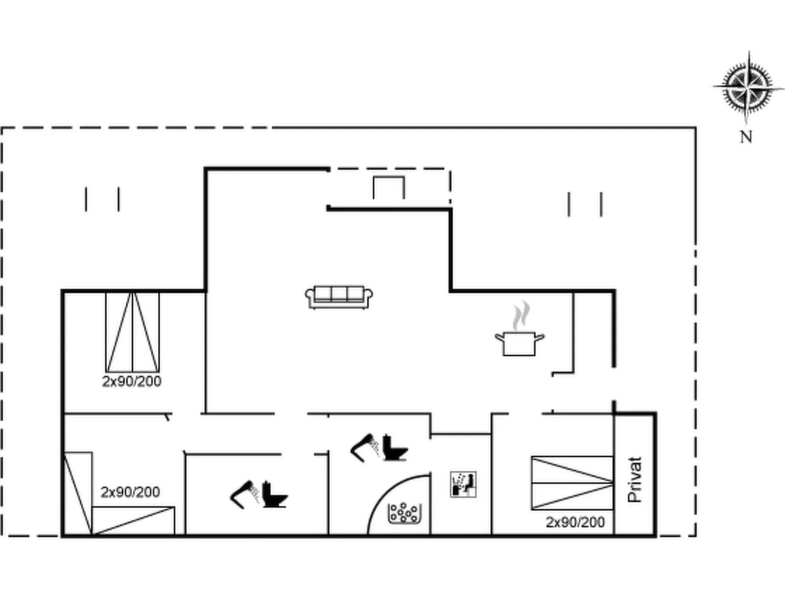 "Hildegunda" - 950m from the sea