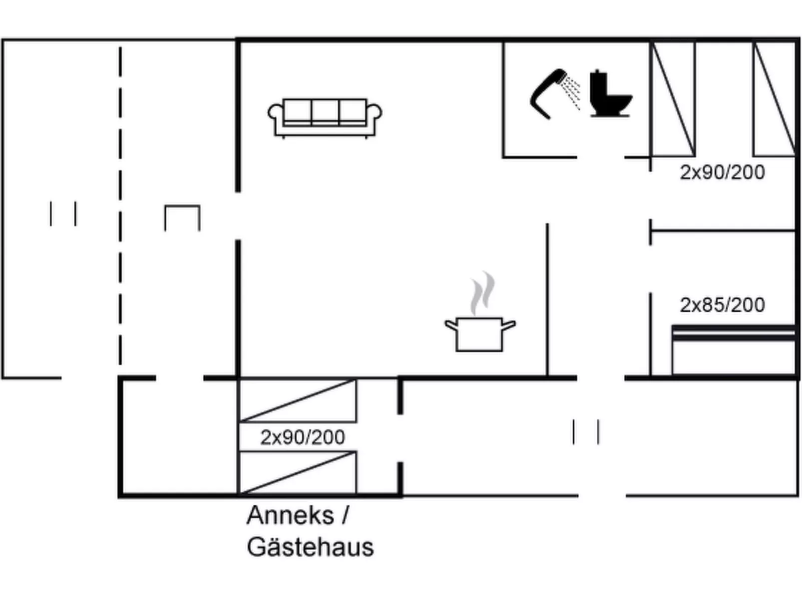 "Asger" - 50m from the sea