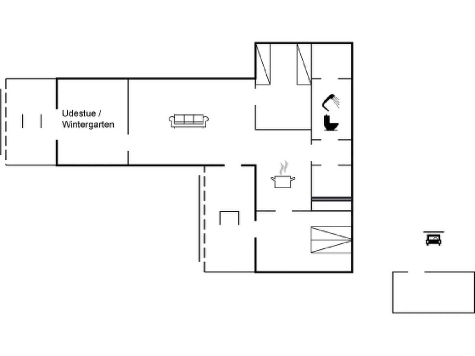 "Glum" - 300m from the sea