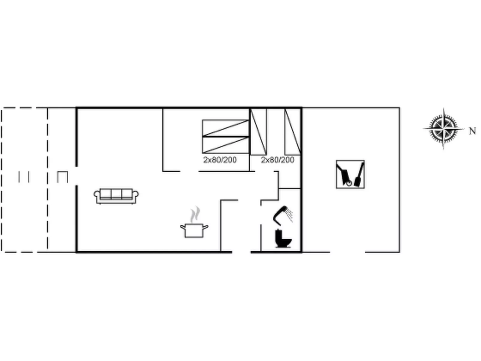 "Kalle" - 400m from the sea