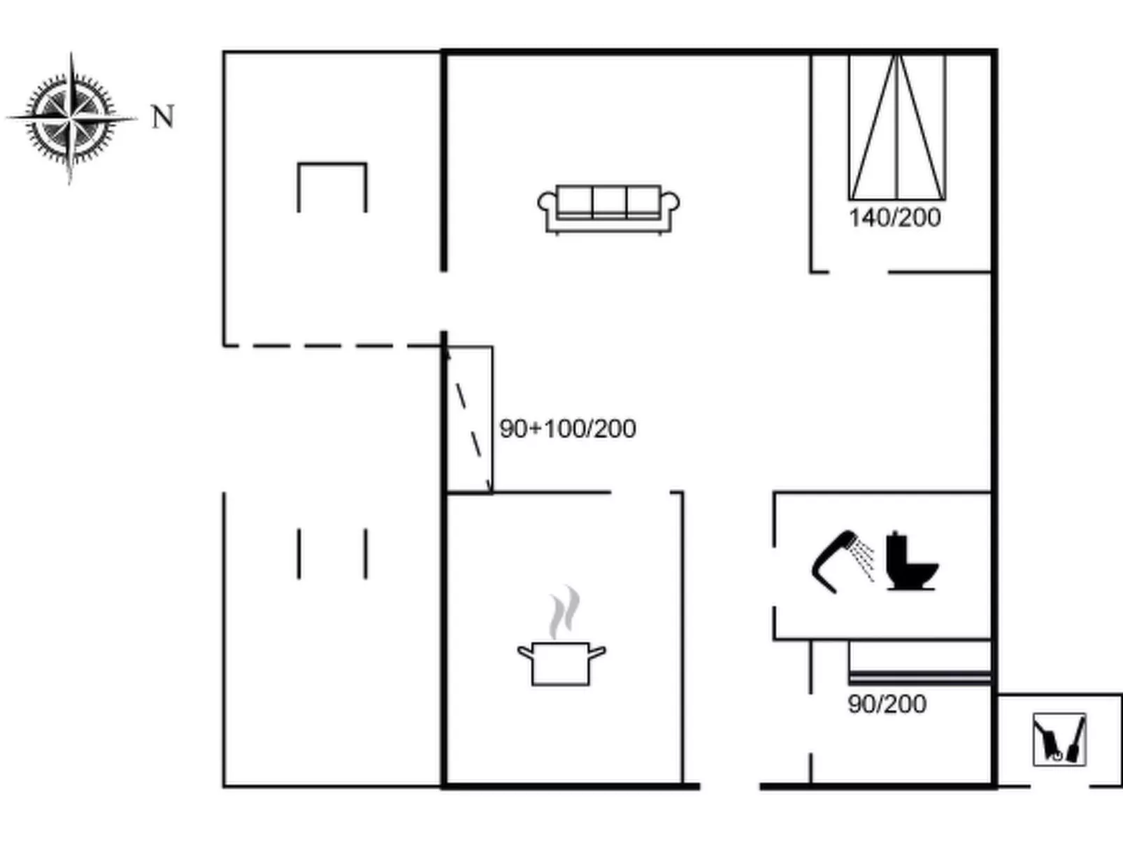 "Tuki" - 700m to the fjord