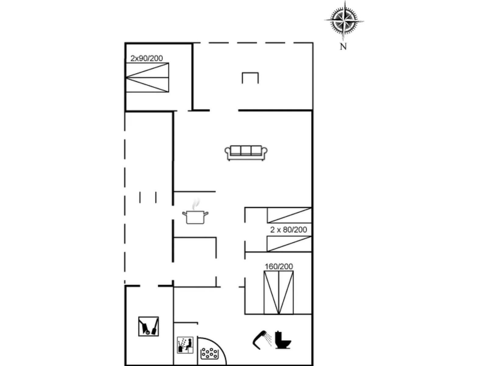 "Fredger" - 1.8km from the sea