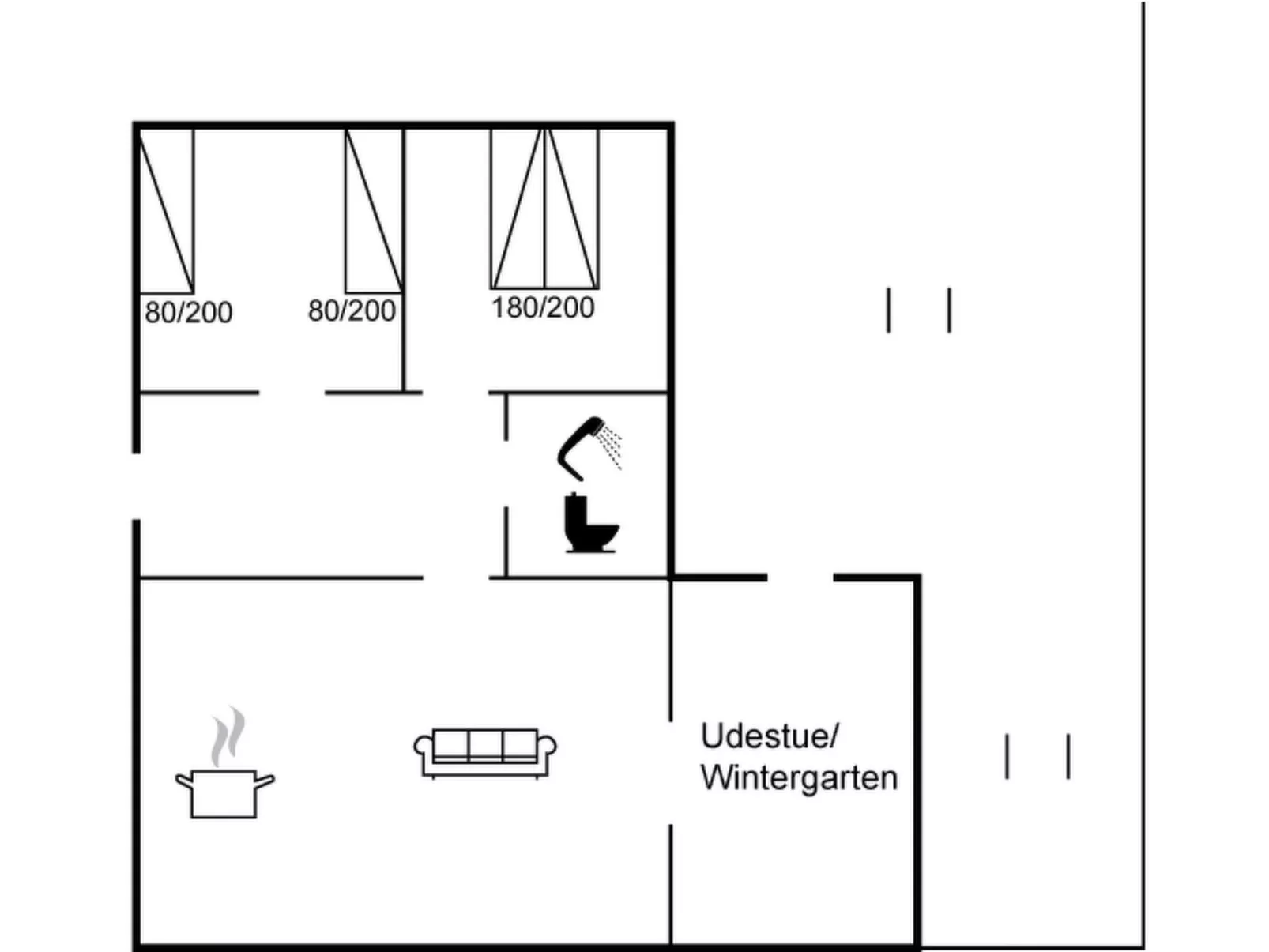 "Gudmundine" - 350m to the fjord
