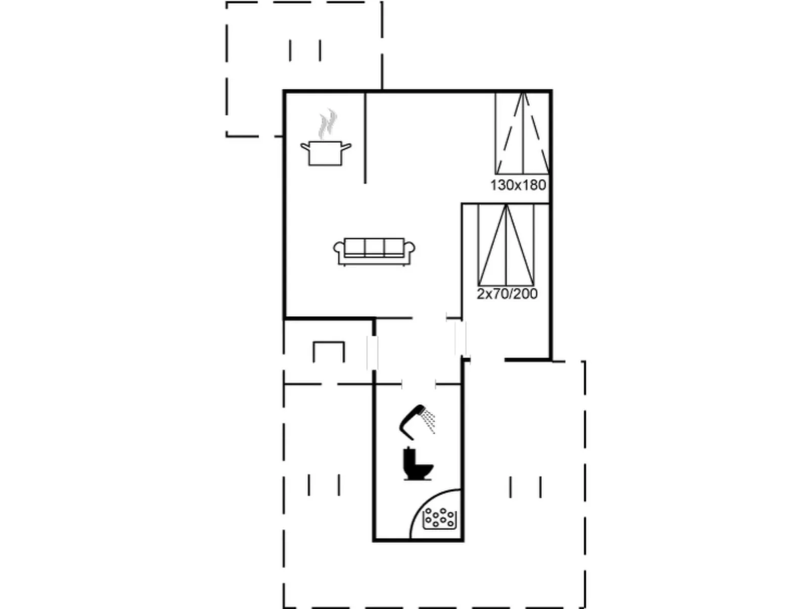 "Mortensen" - 350m from the sea