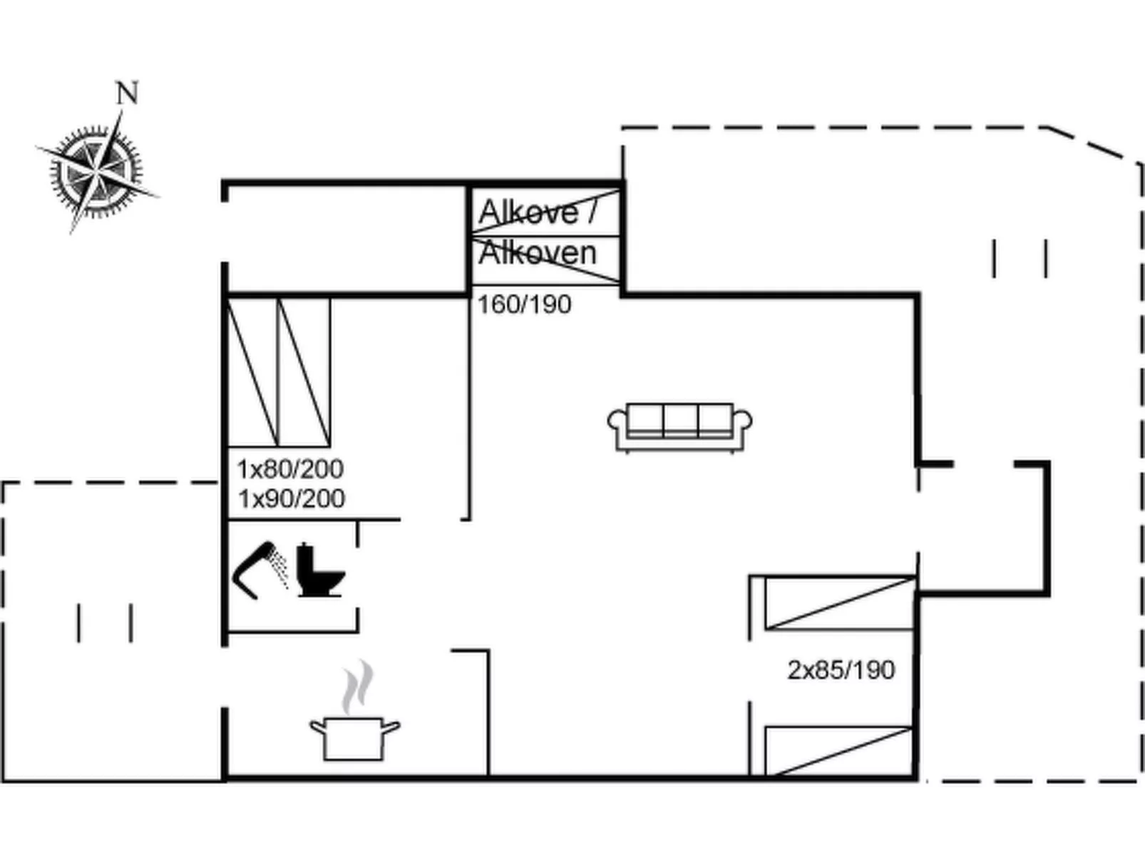 "Freija" - 719m from the sea