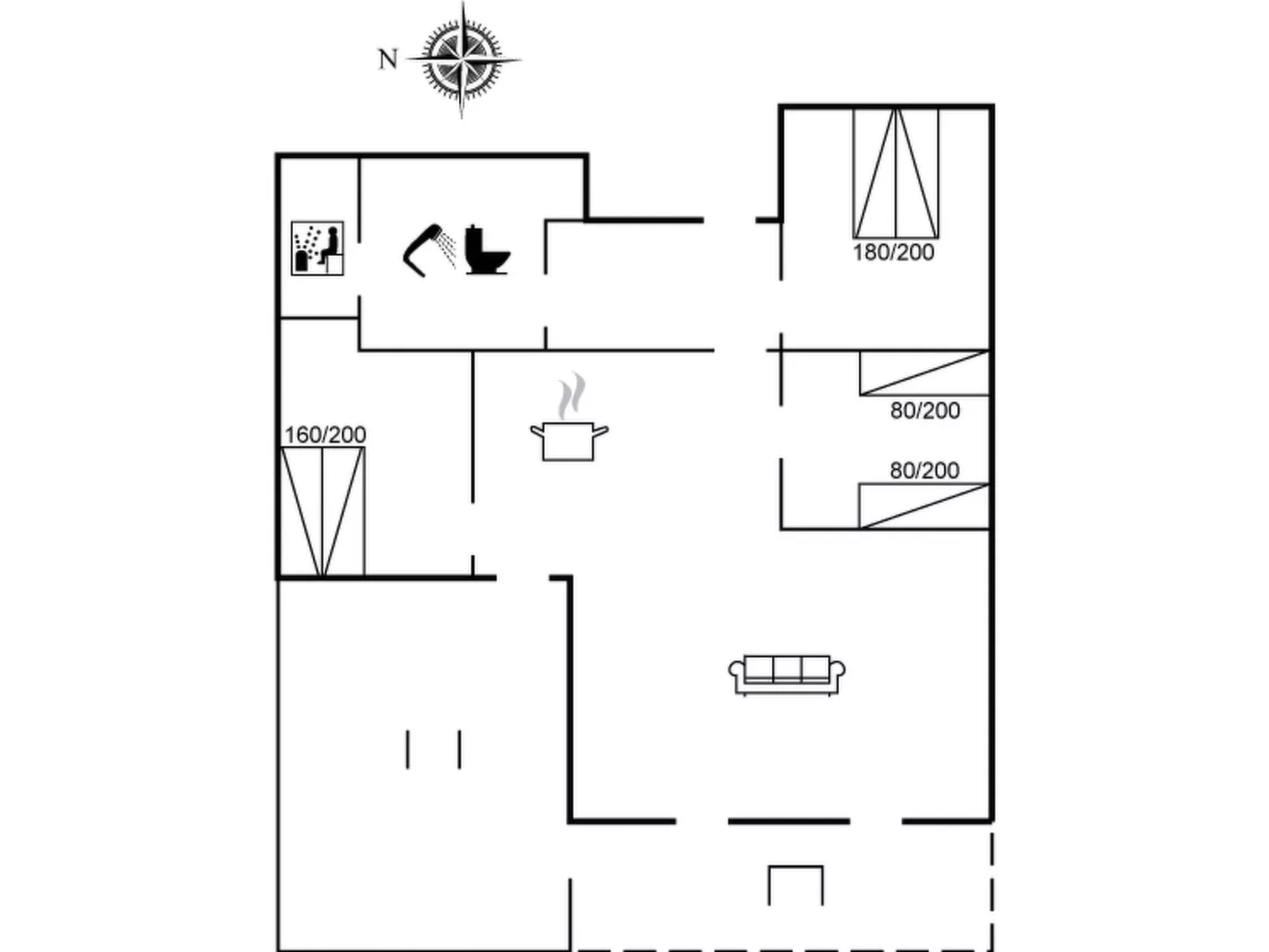 "Armgard" - 300m from the sea