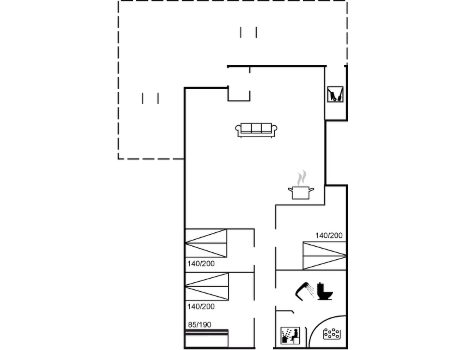 "Sixten" - 450m from the sea
