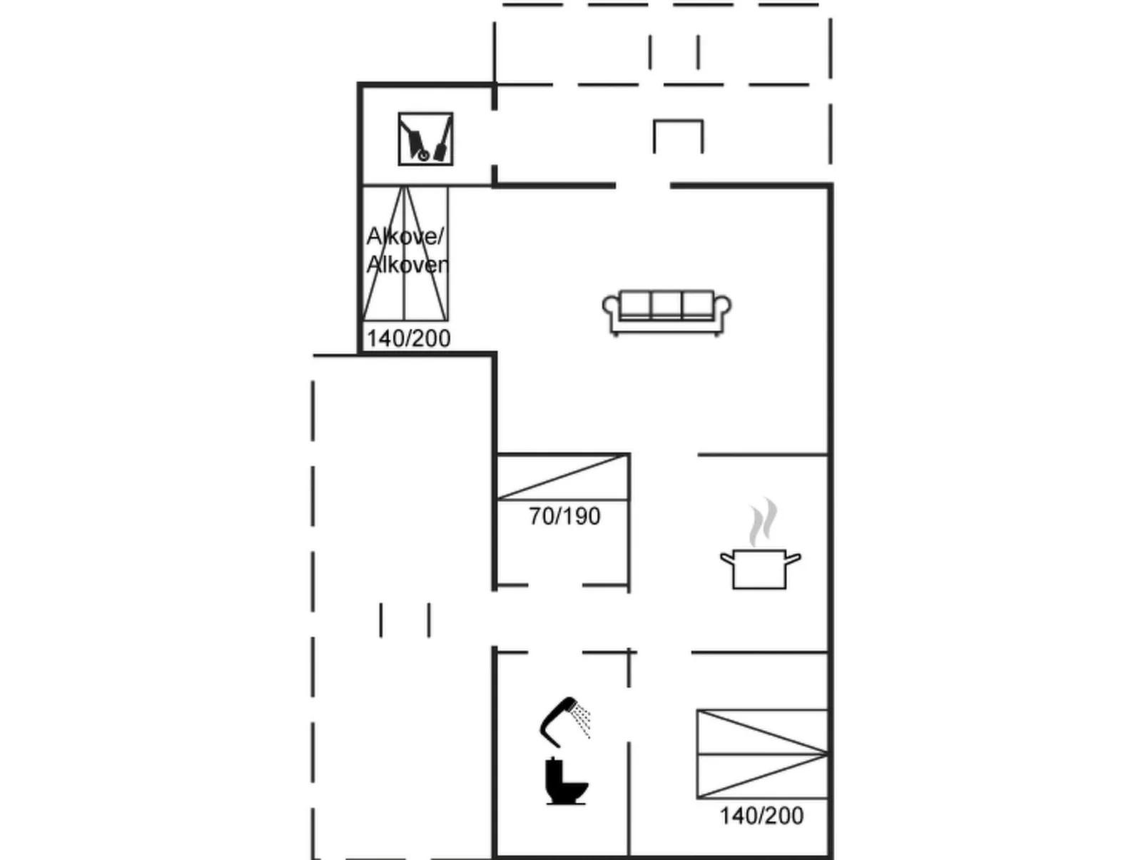 "Gertine" - 650m to the fjord