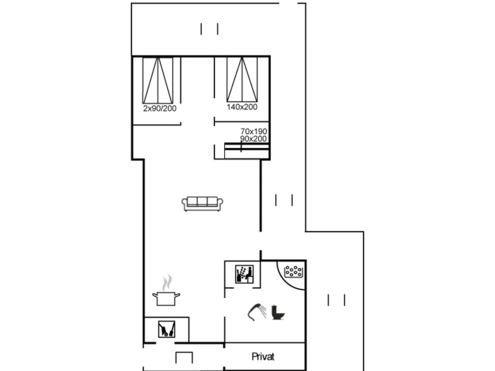"Emeline" - 1.7km from the sea