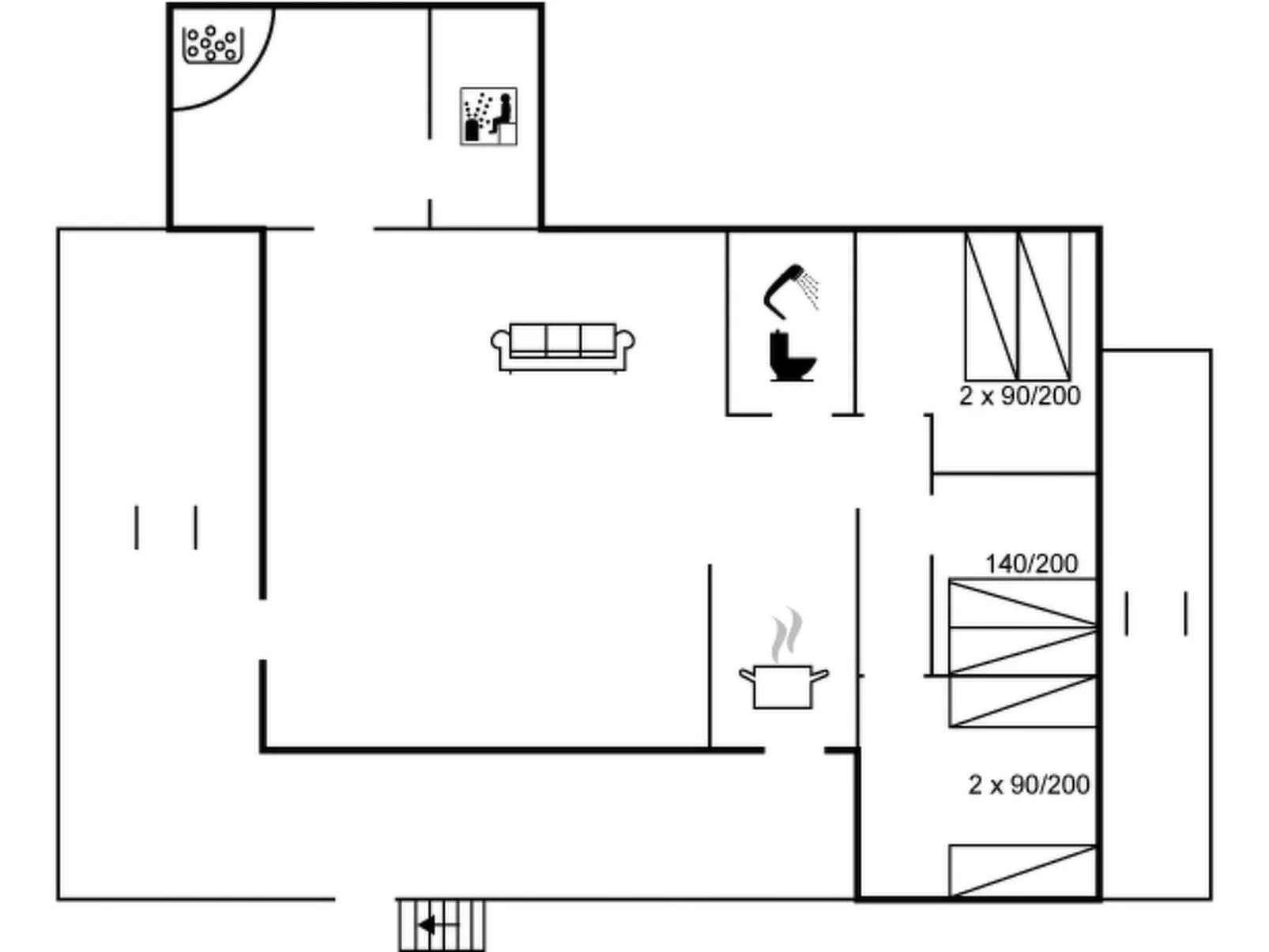 "Kalf" - 400m from the sea