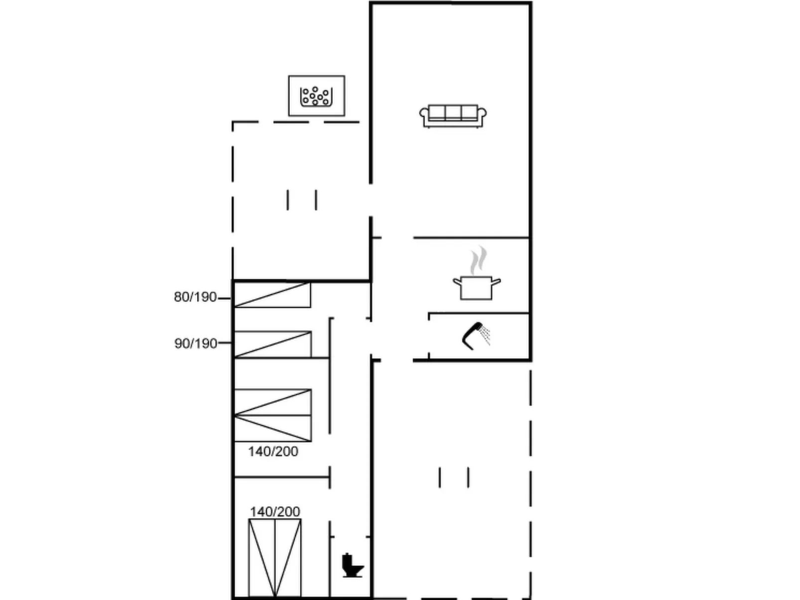 "Hannelore" - 700m from the sea