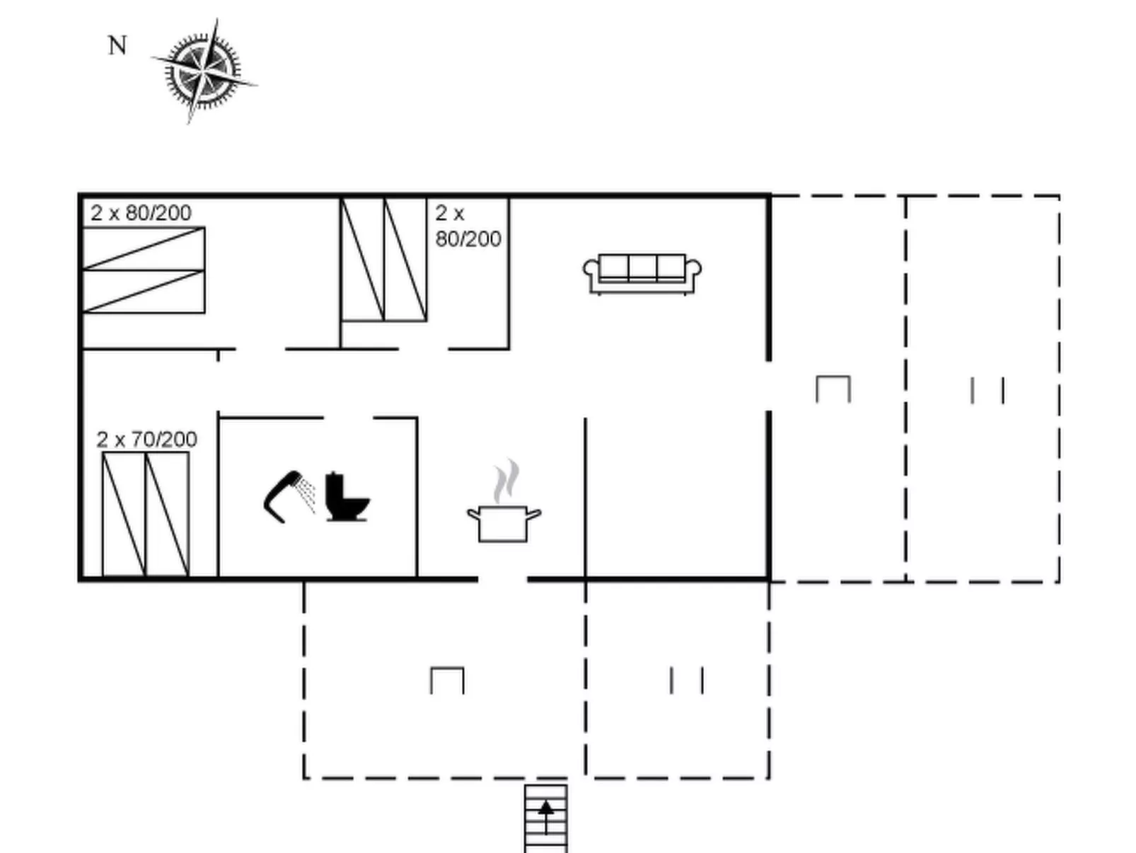 "Esben" - 350m from the sea