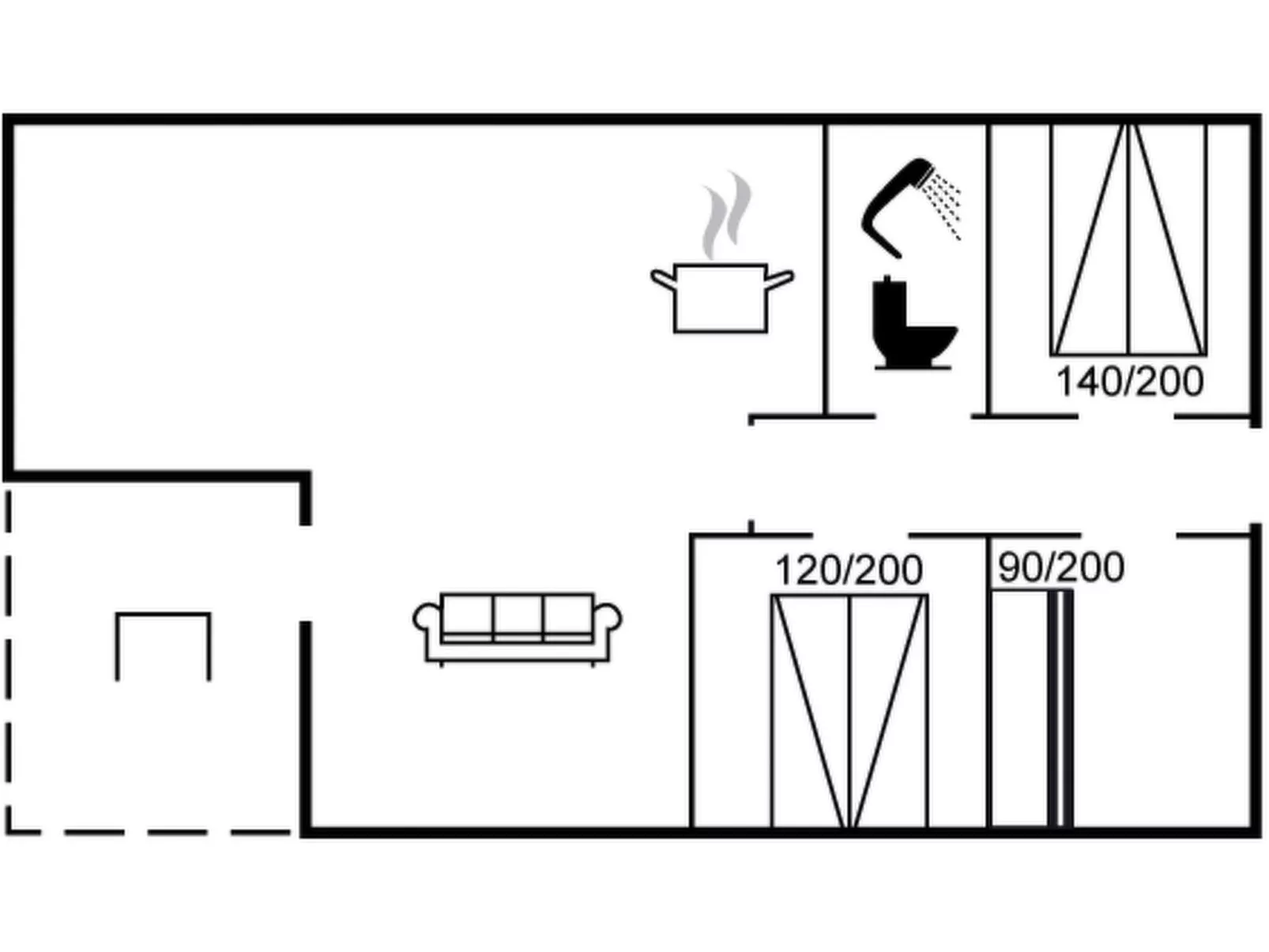 "Giertrud" - 500m from the sea