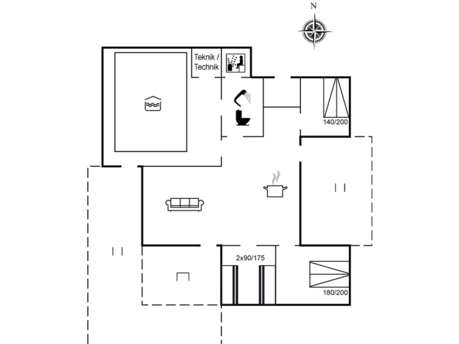 "Kragh" - 950m from the sea