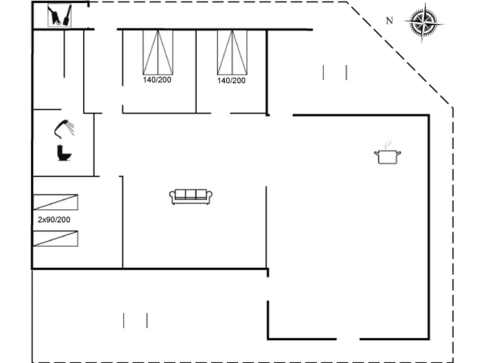 "Ute" - 200m from the sea