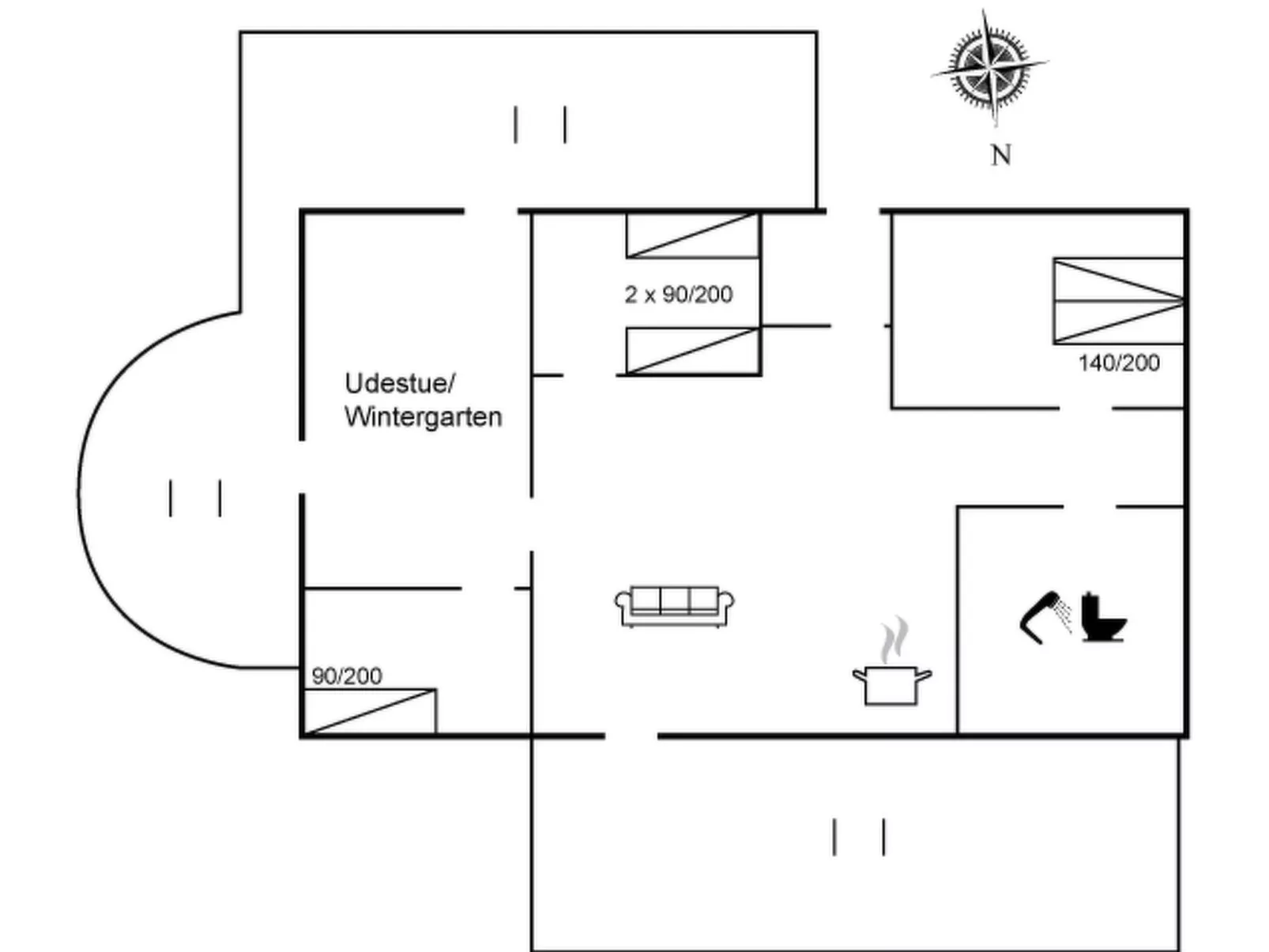 "Øvli" - 3.8km from the sea