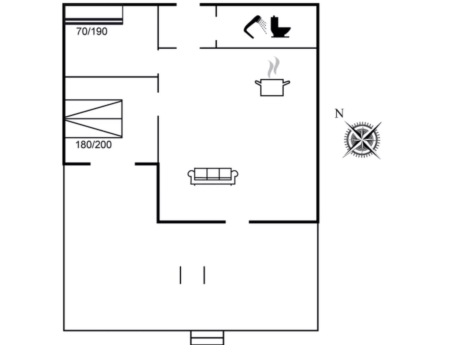 "Herulf" - 100m from the sea