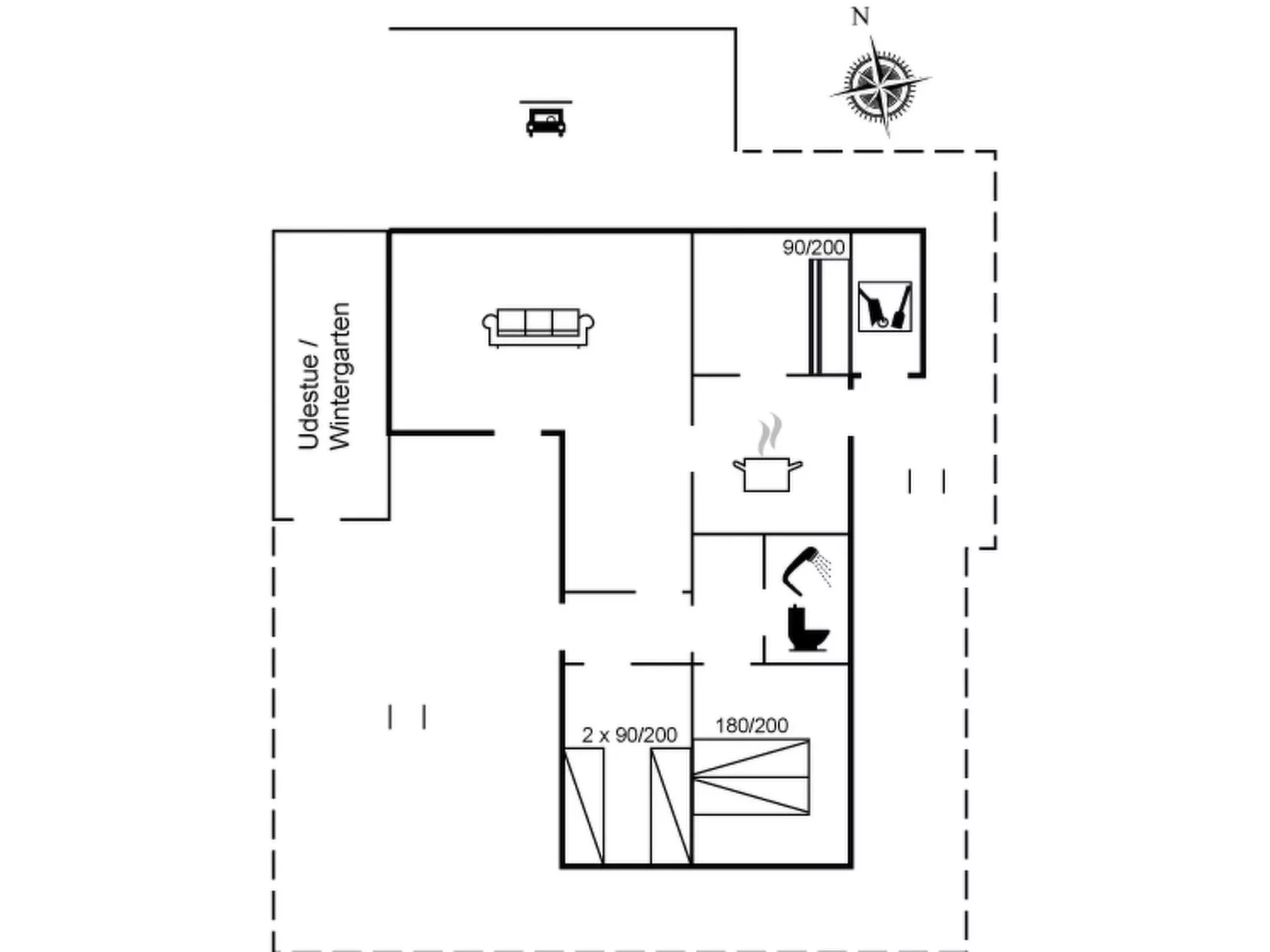 "Semund" - 2km from the sea