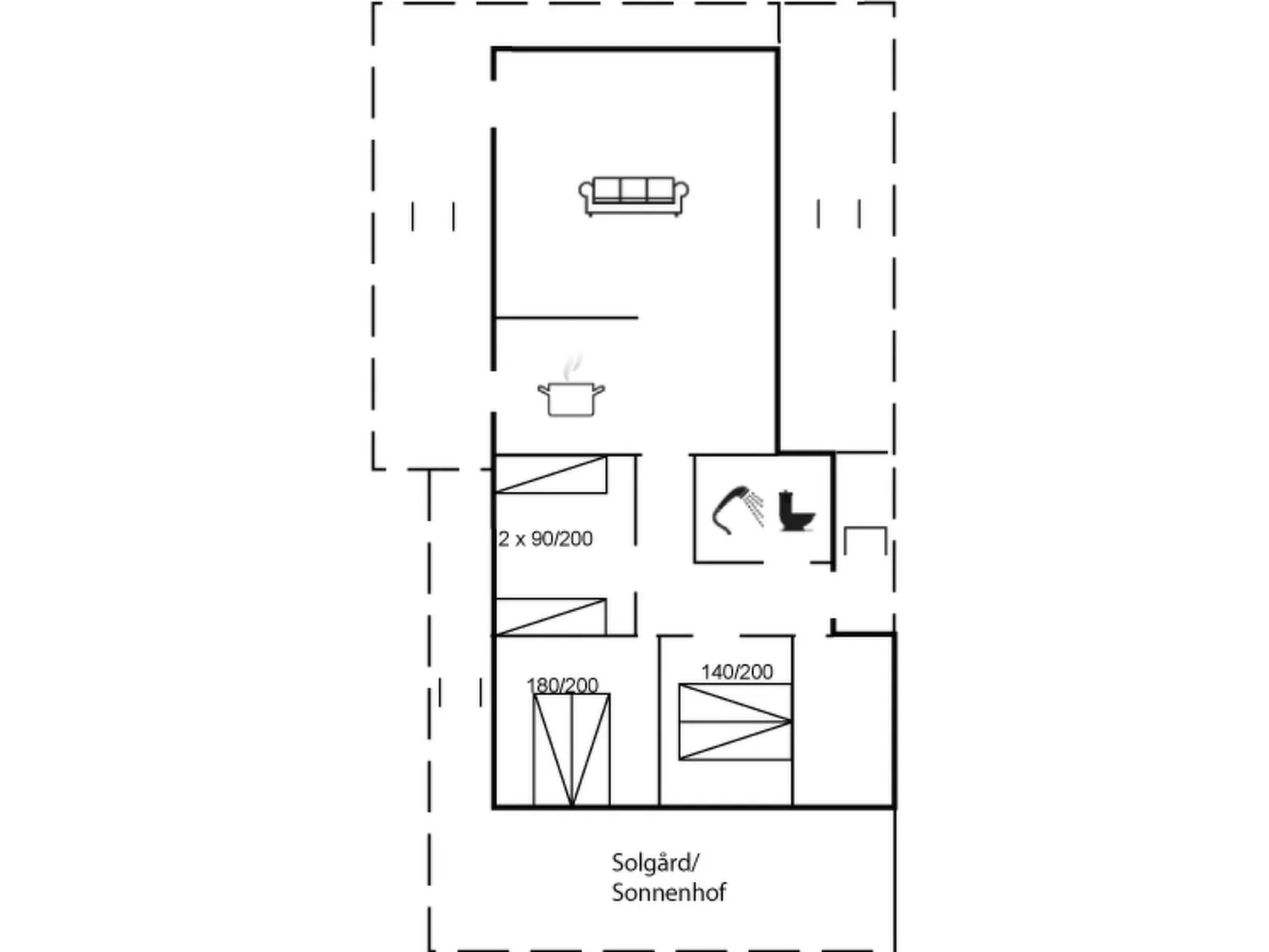 "Jo" - 1.2km from the sea