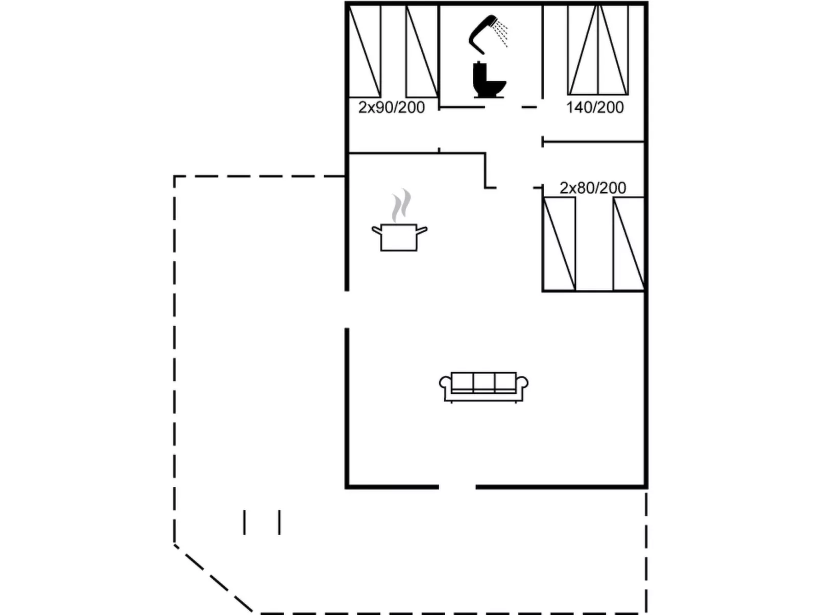 "Blesse" - 250m from the sea