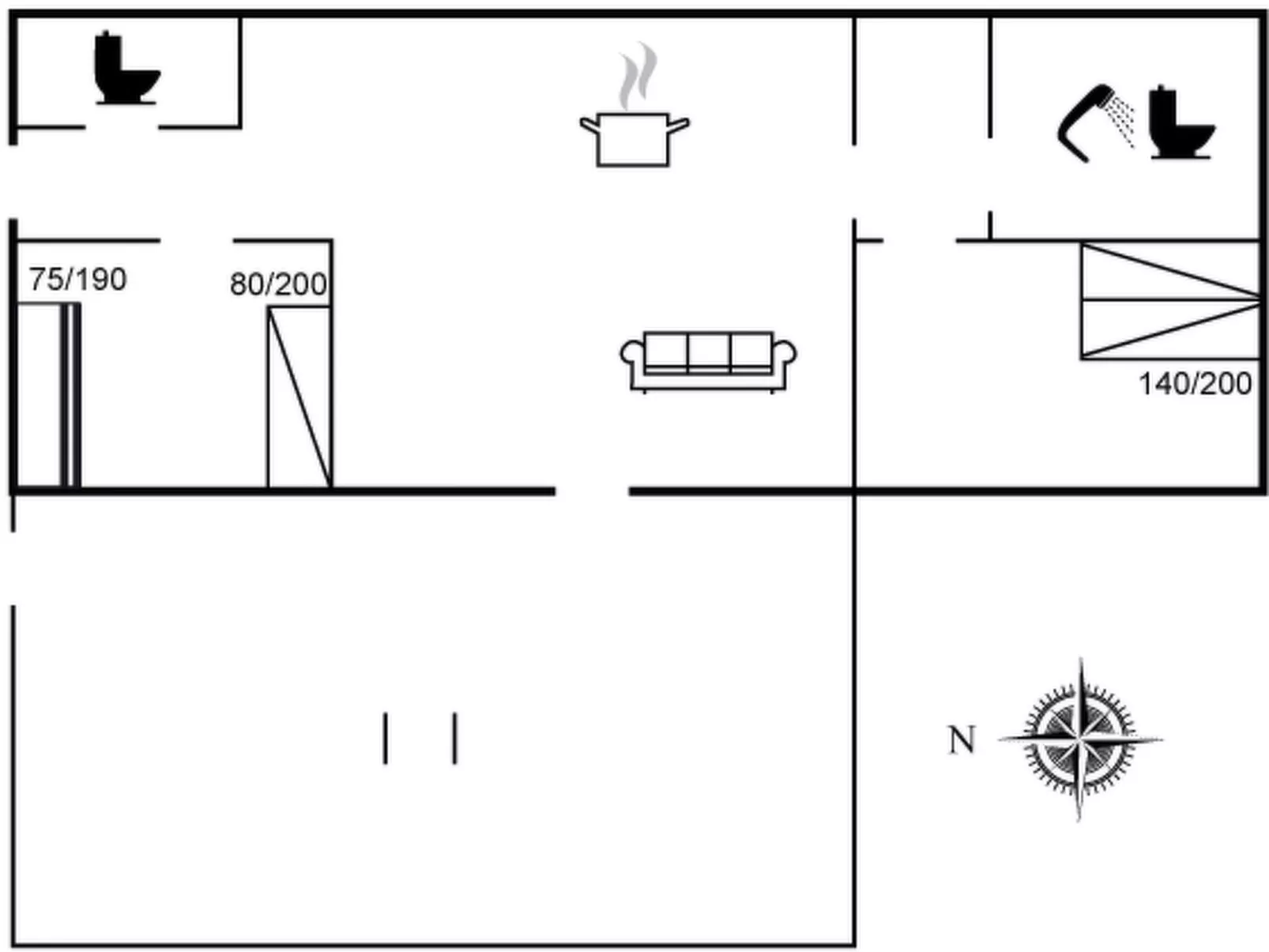 "Ingomar" - 300m from the sea