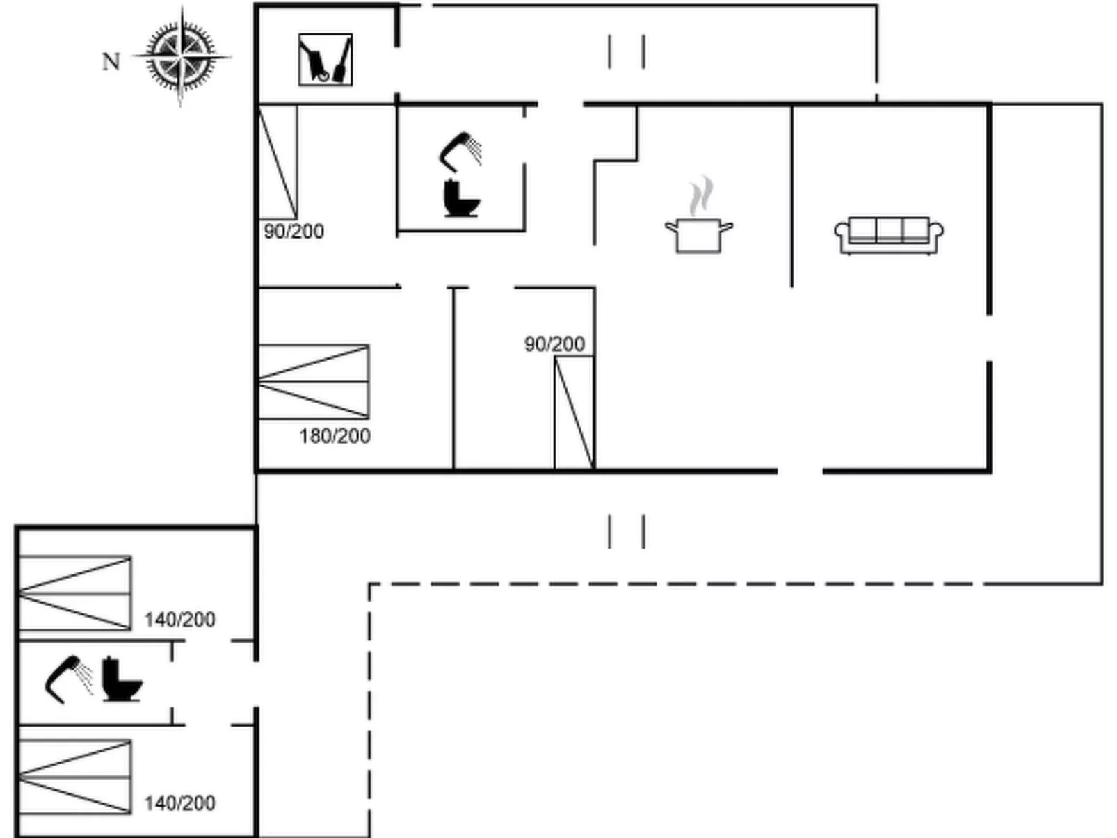 "Birette" - 1.5km from the sea
