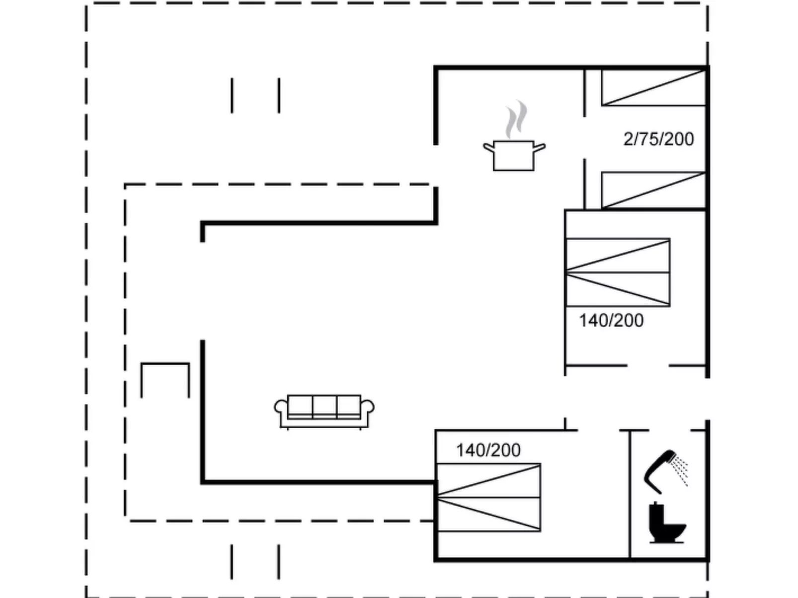 "Skjold" - 600m from the sea