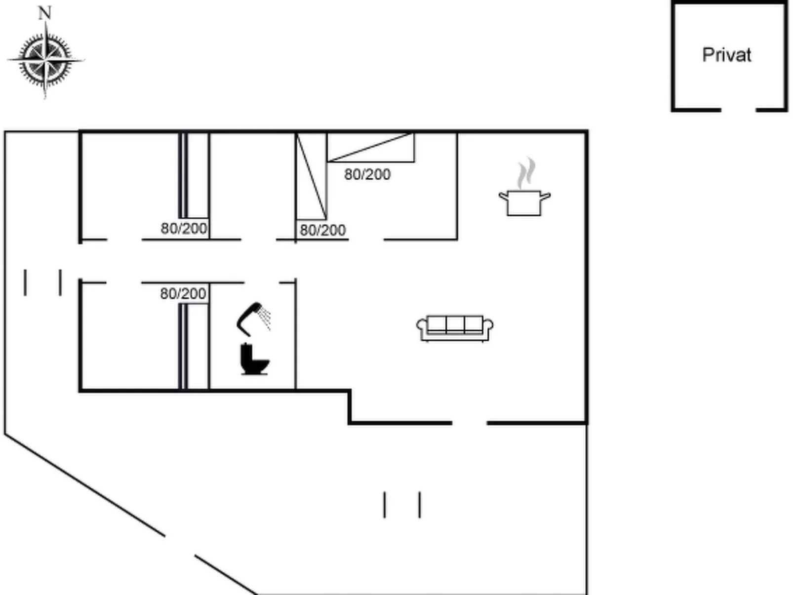 "Hjalmine" - 250m from the sea