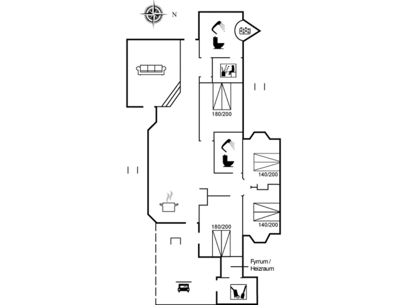 "Villads" - 1km from the sea