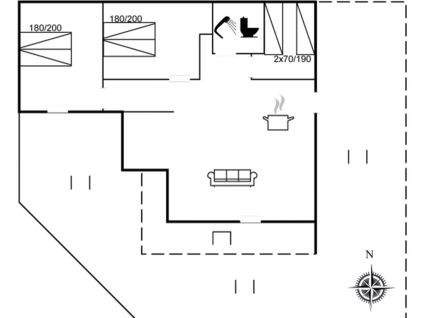 "Brunetta" - 800m from the sea
