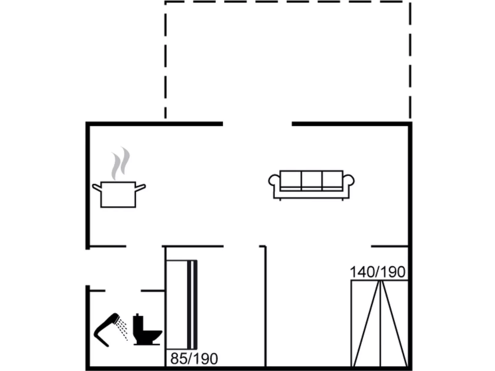 "Unker" - 800m from the sea