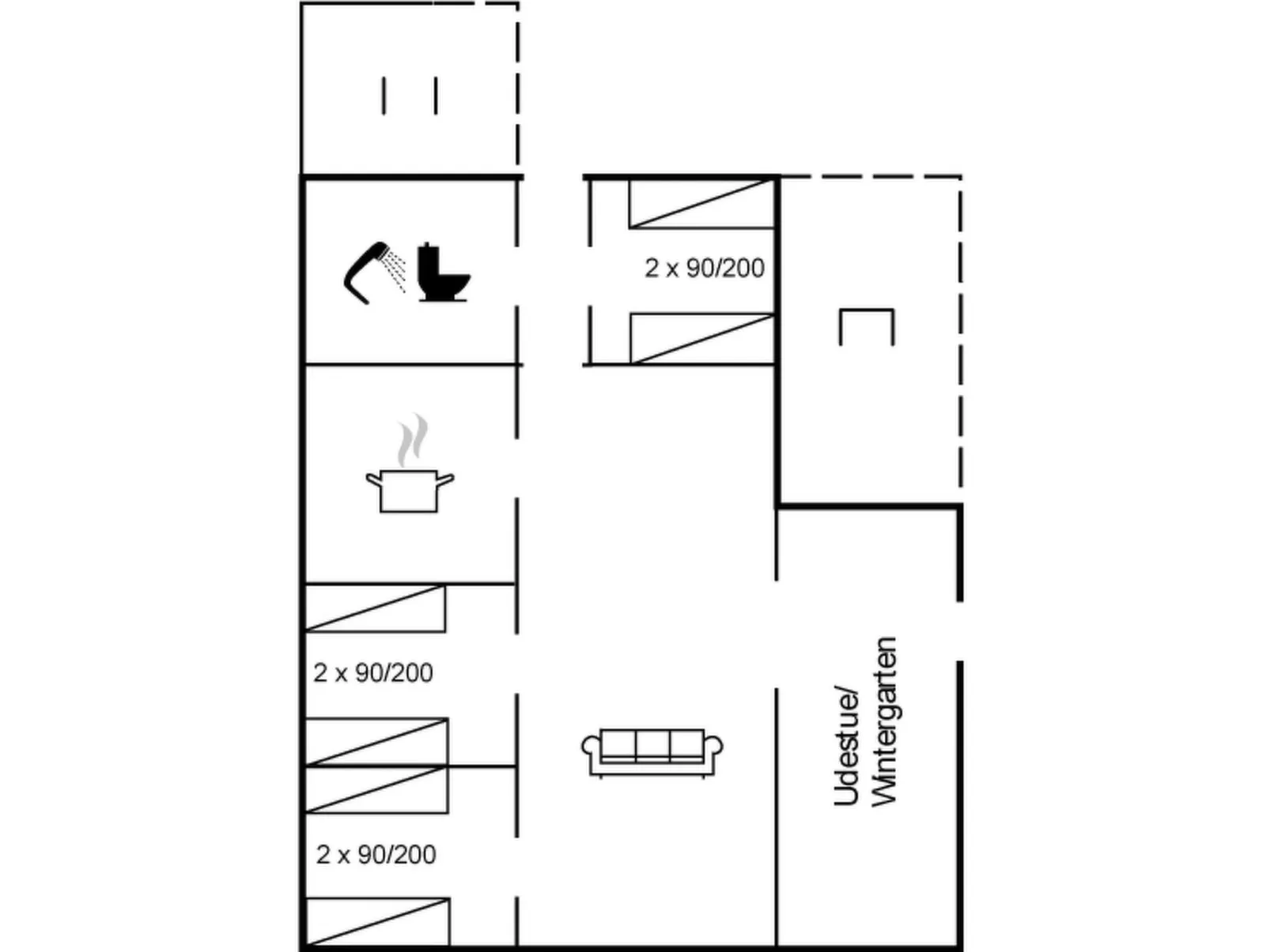 "Redward" - 1km from the sea