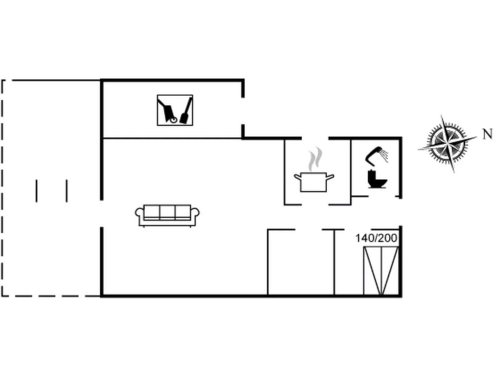 "Leif" - 550m from the sea