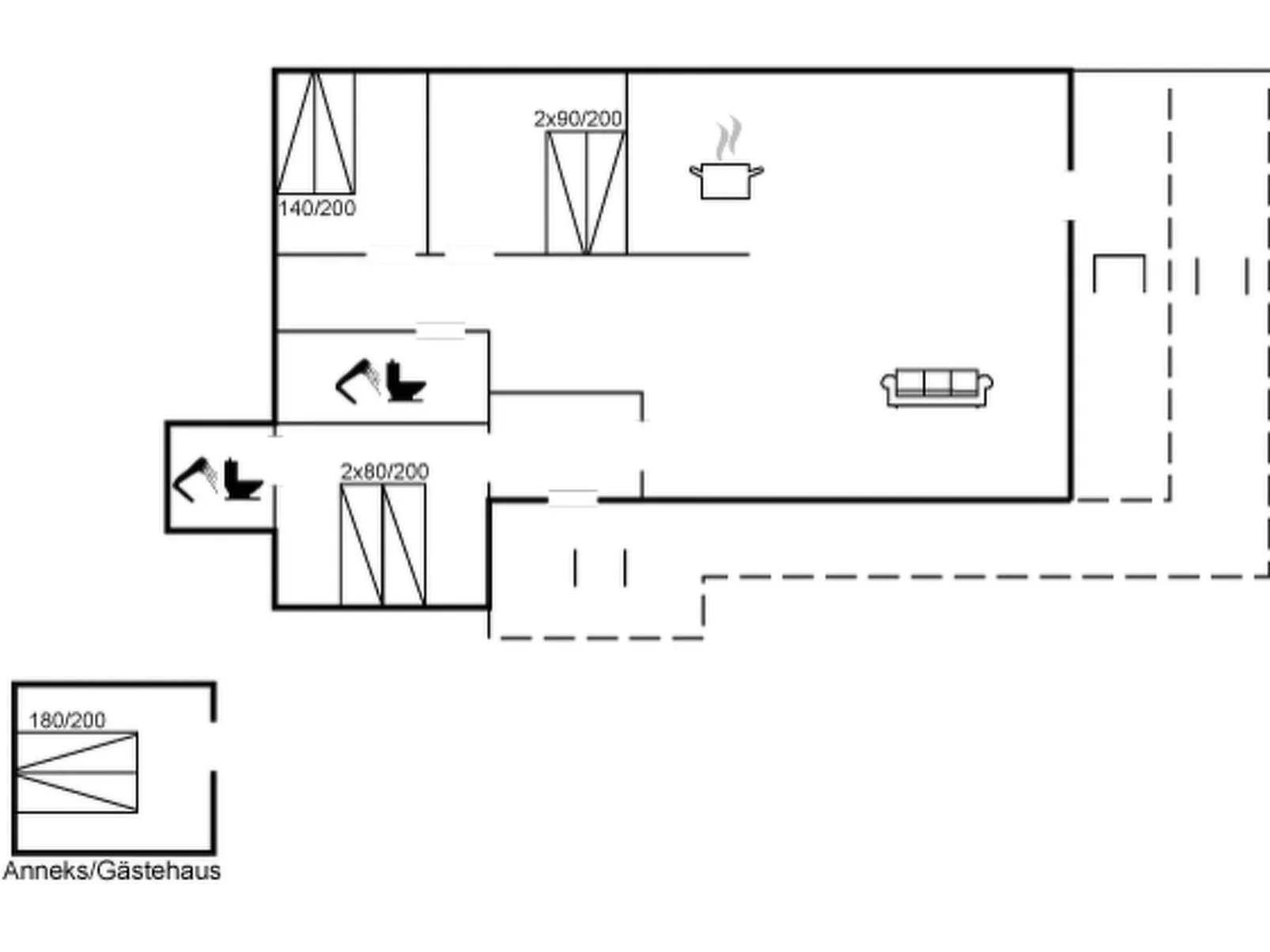 "Margarethe" - 250m from the sea
