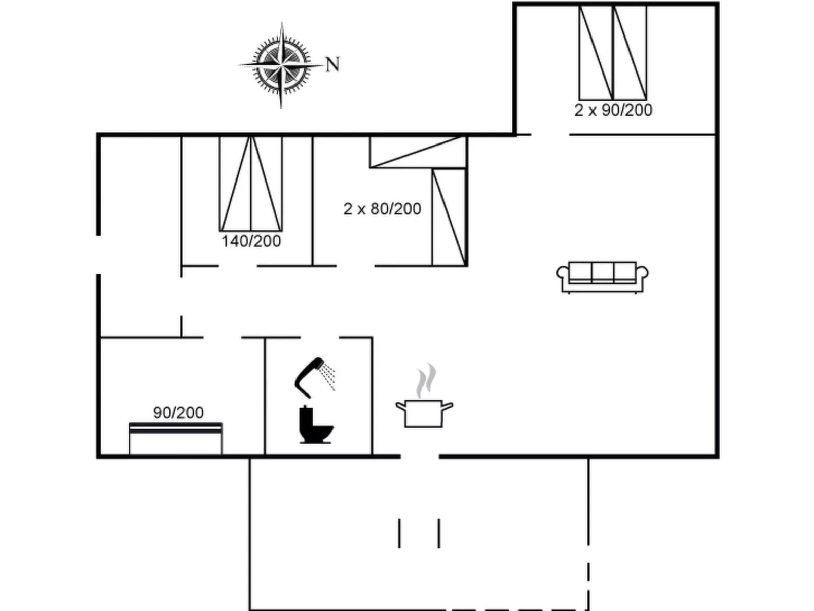 "Nielsine" - 1.5km from the sea