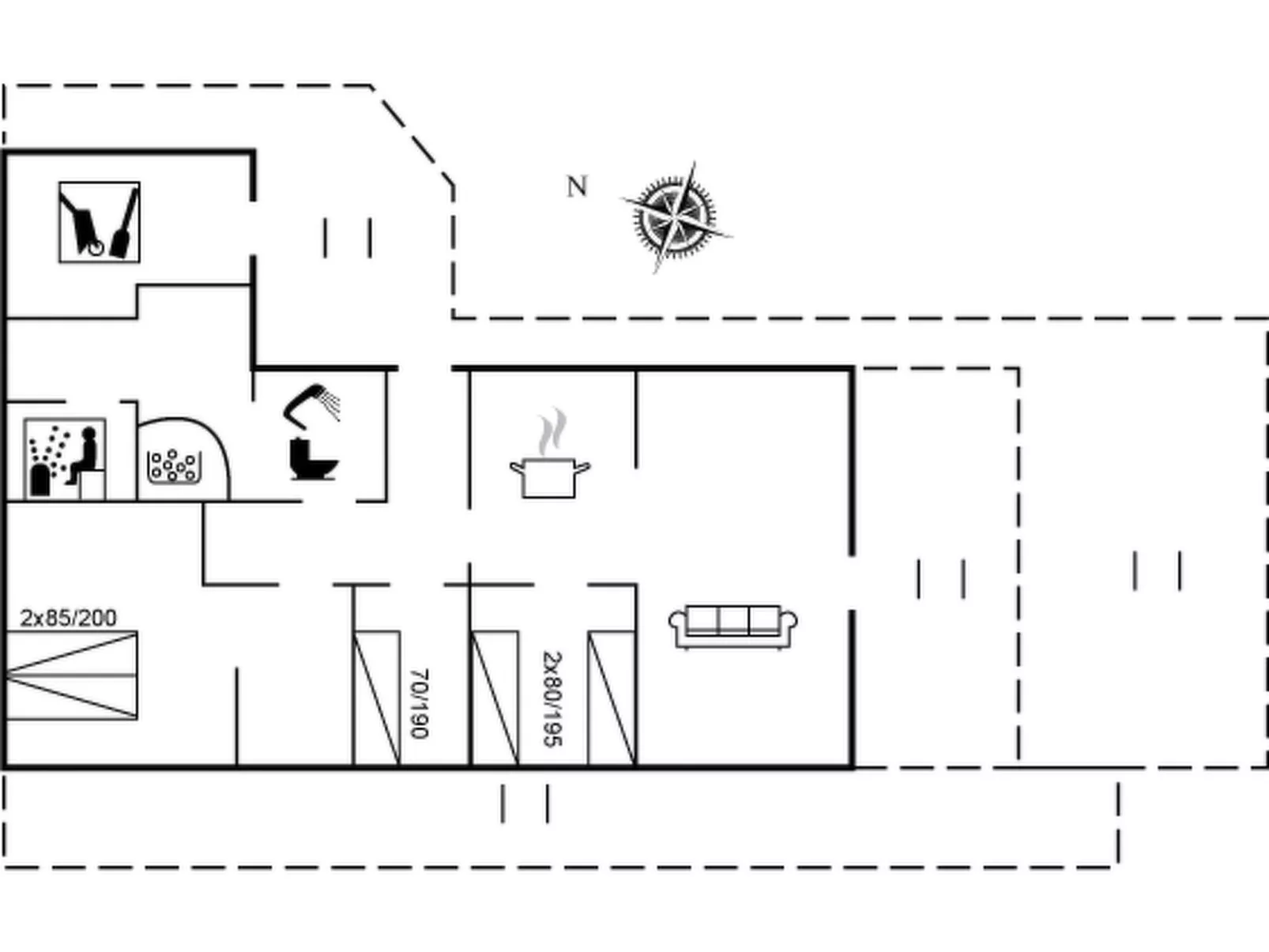 "Frigga" - 400m from the sea