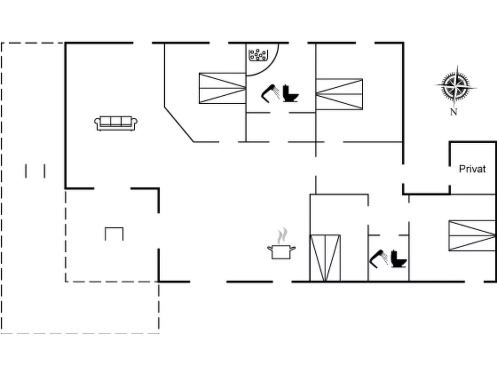 "Kringfod" - 590m from the sea