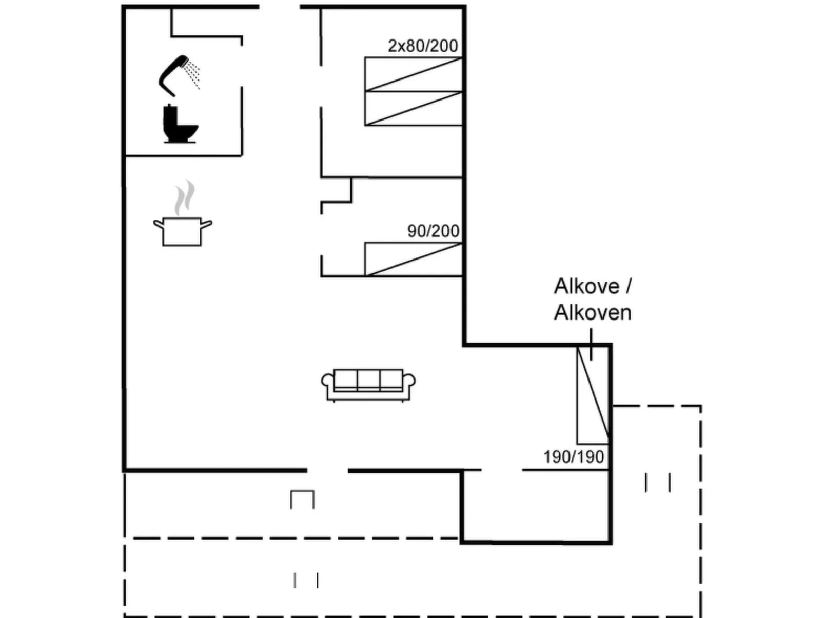 "Wulfhard" - 400m from the sea