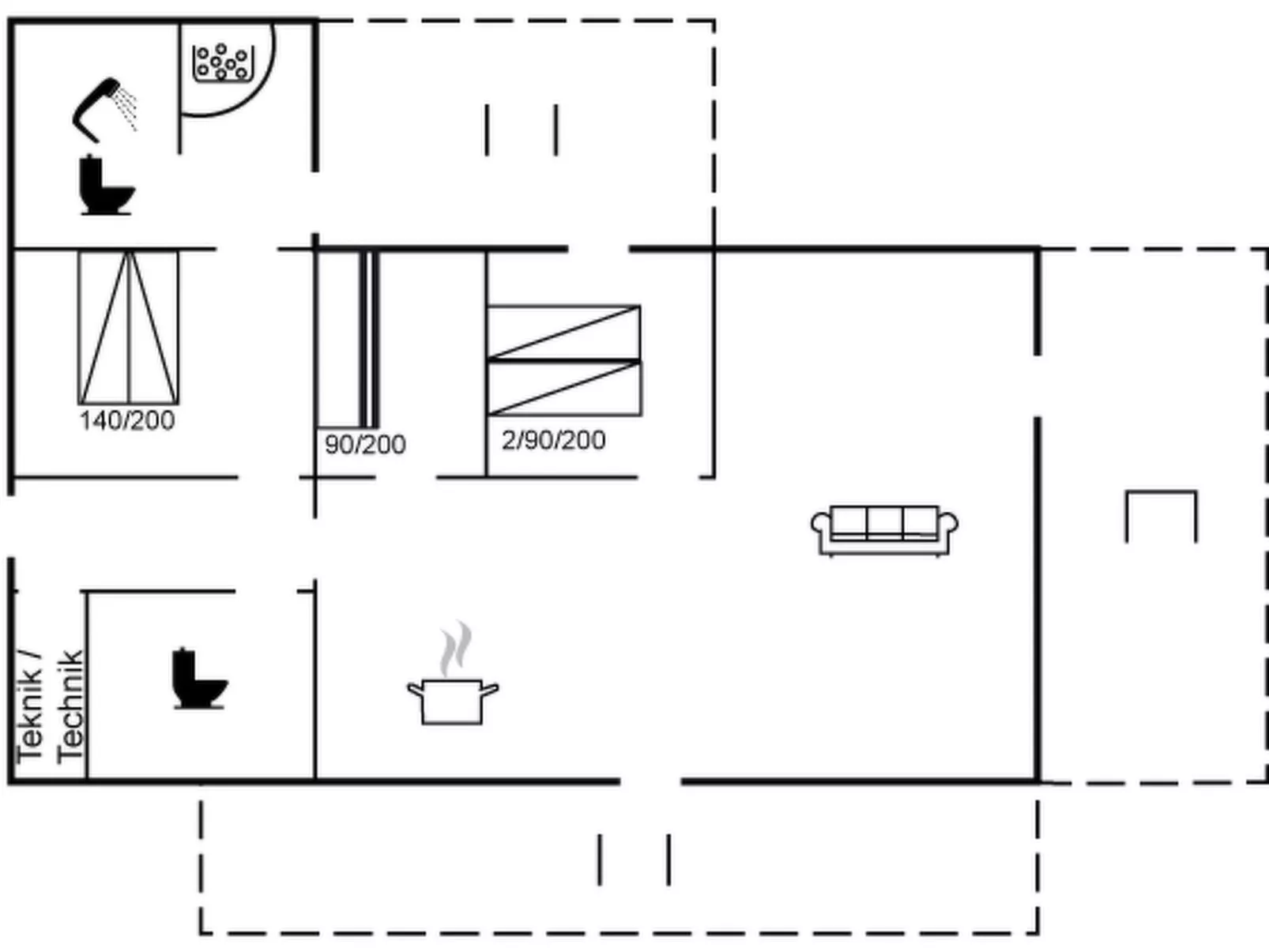 "Erna" - 400m from the sea