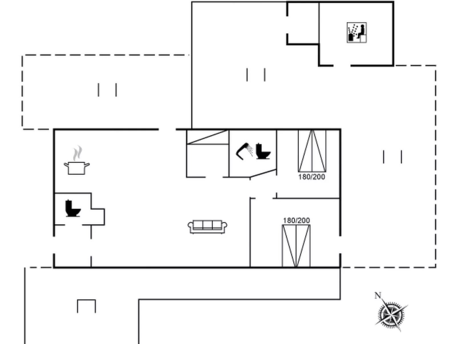 "Gudrid" - 500m from the sea