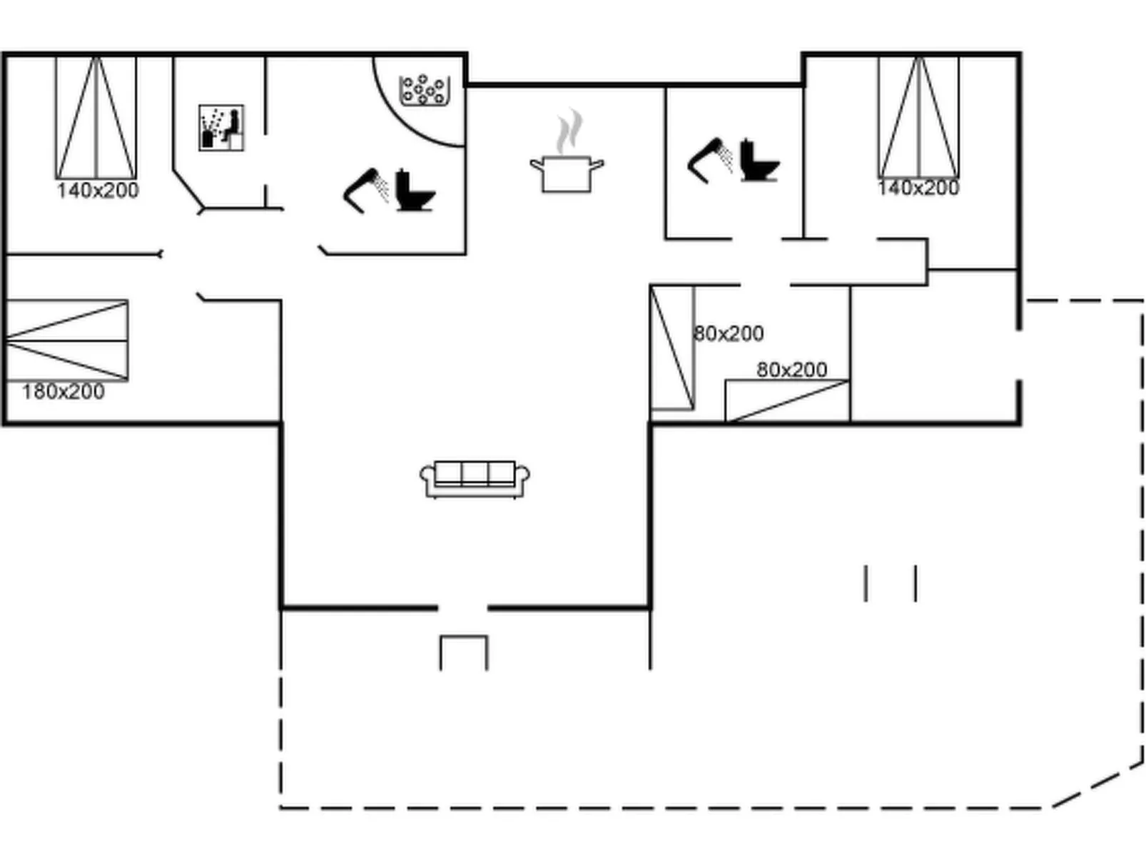 "Gottfrede" - 600m from the sea