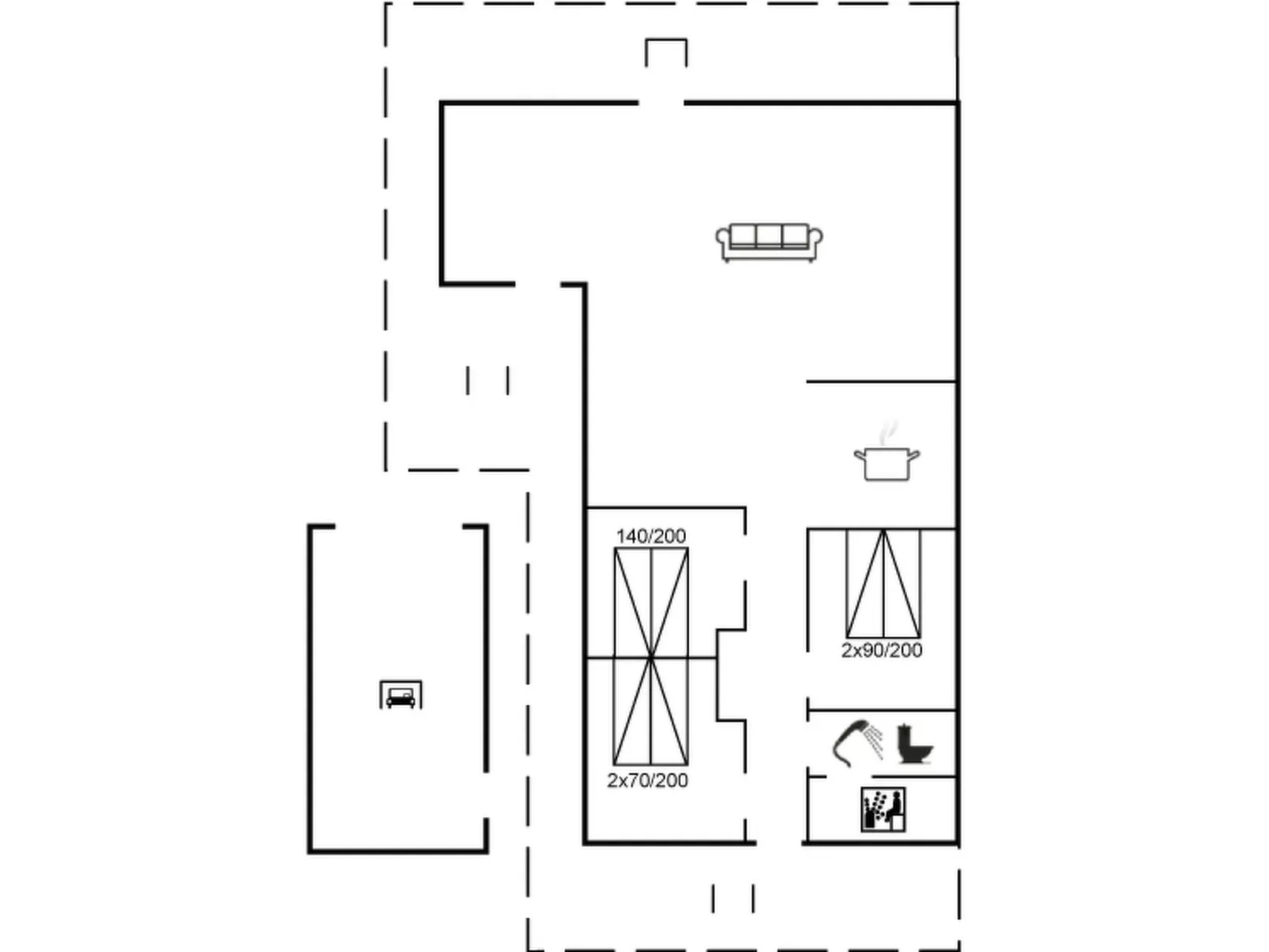 "Dana" - 290m from the sea