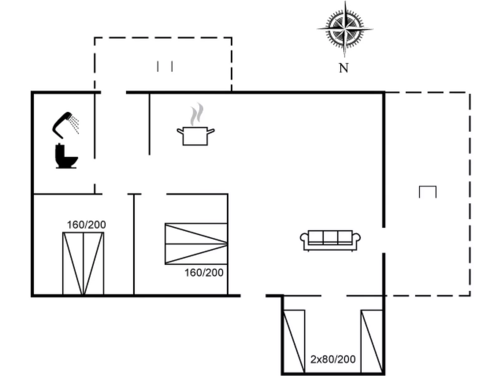 "Goti" - 1km to the fjord